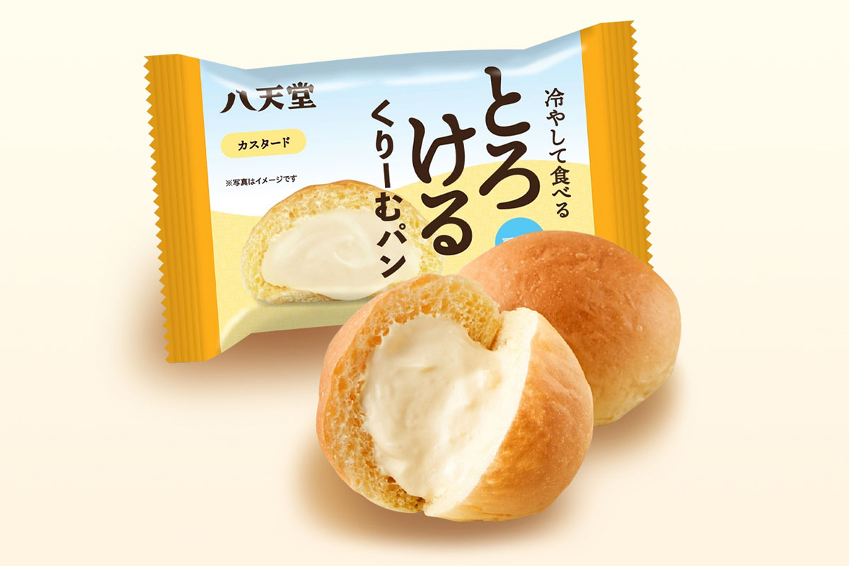 台湾カフェ 時香茶 【八天堂】冷やして食べるとろけるくりーむパン～カスタード