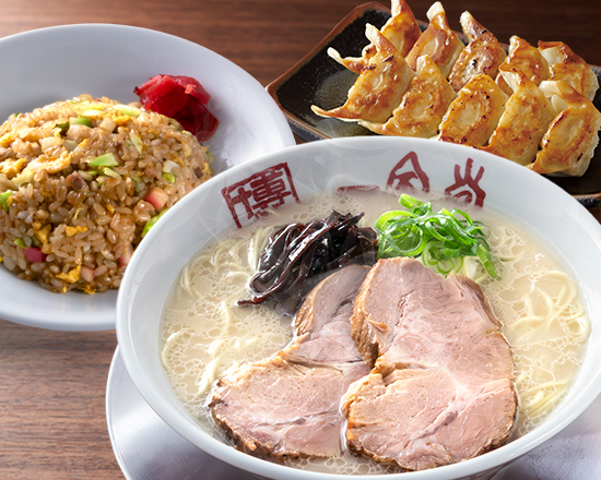一風堂人気No.4 博多とんこつラーメン+チャーハン+餃子 セット