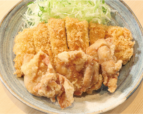 とんかつの和吉 F-1115】ロースかつ＆若鶏の唐揚げ(ロースかつ100g、唐揚げ3ヶ)