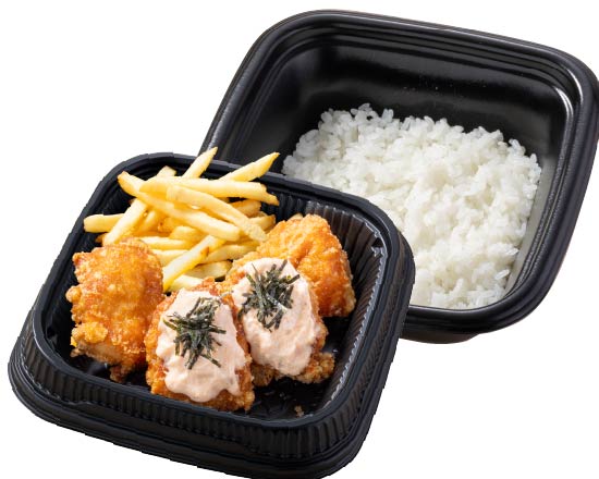 から好し 【キャベツをポテトに変更】”博多やまや”明太マヨ から揚げ合盛り弁当4個