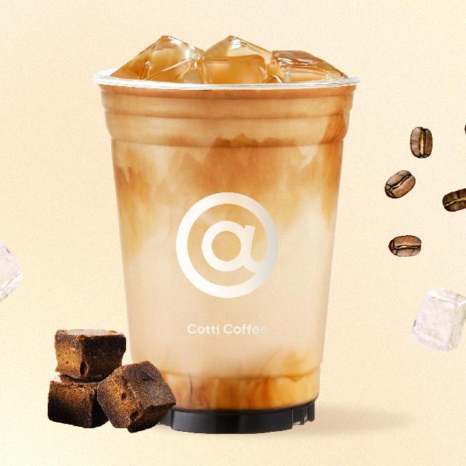 cotti coffee 懐かしの黒糖オーツミルクラテ