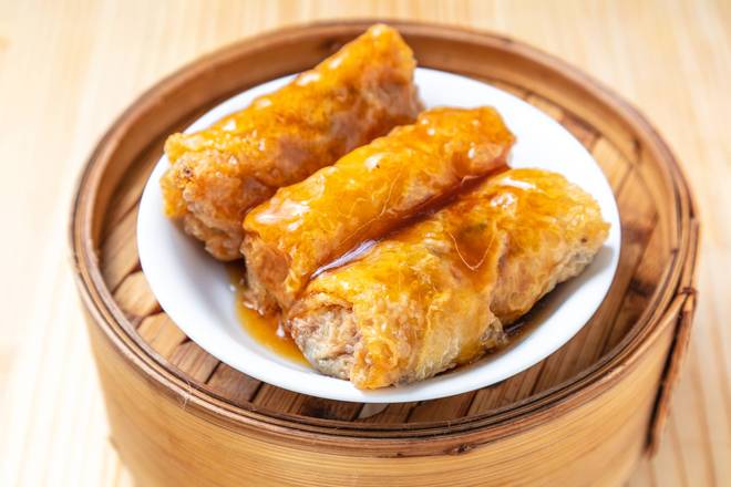 香港飲茶 109. 香ばし湯葉巻きのとろ〜りオイスター風味