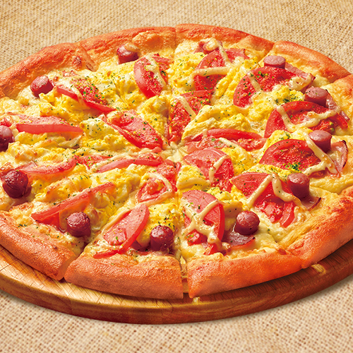 ピザ・サントロペ ふわふわタマゴとトマトのピザ