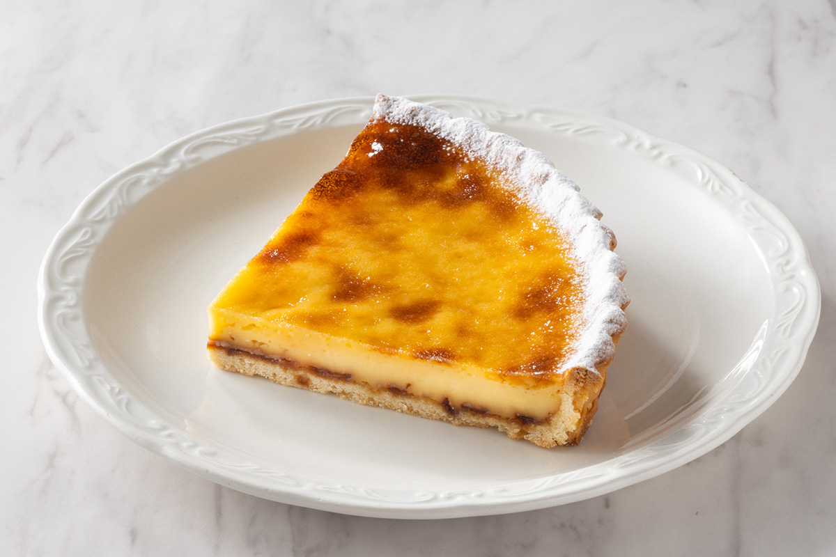 フロプレステージュ キャラメルプリンタルト(カット)