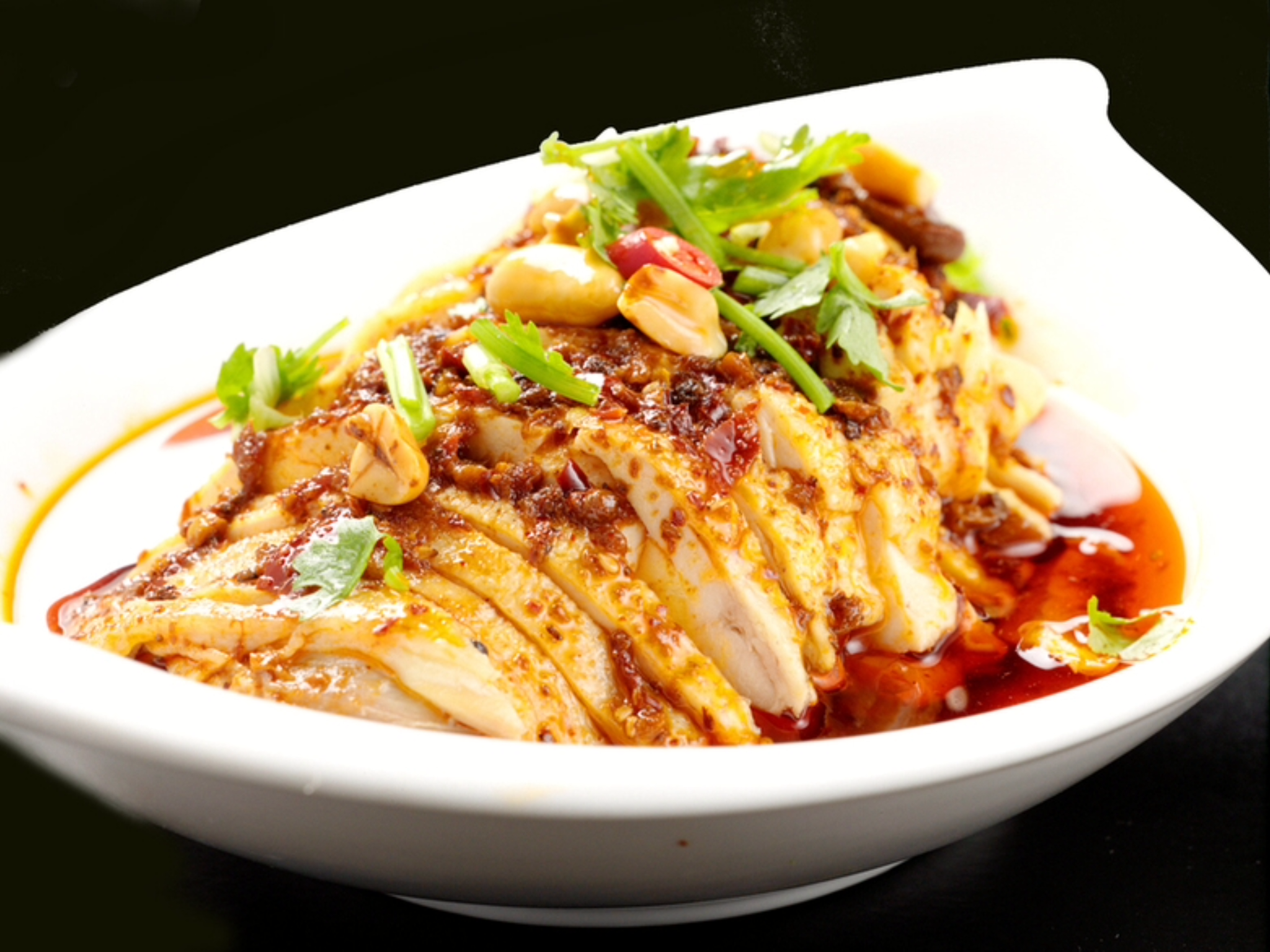 永利 蒸し鶏の特製辛ソース