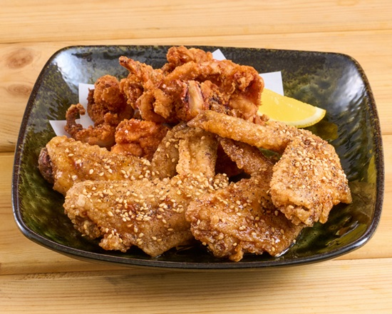 夢庵 手羽先おつまみパック(手羽先唐揚げ4本+いかげそ唐揚げ)