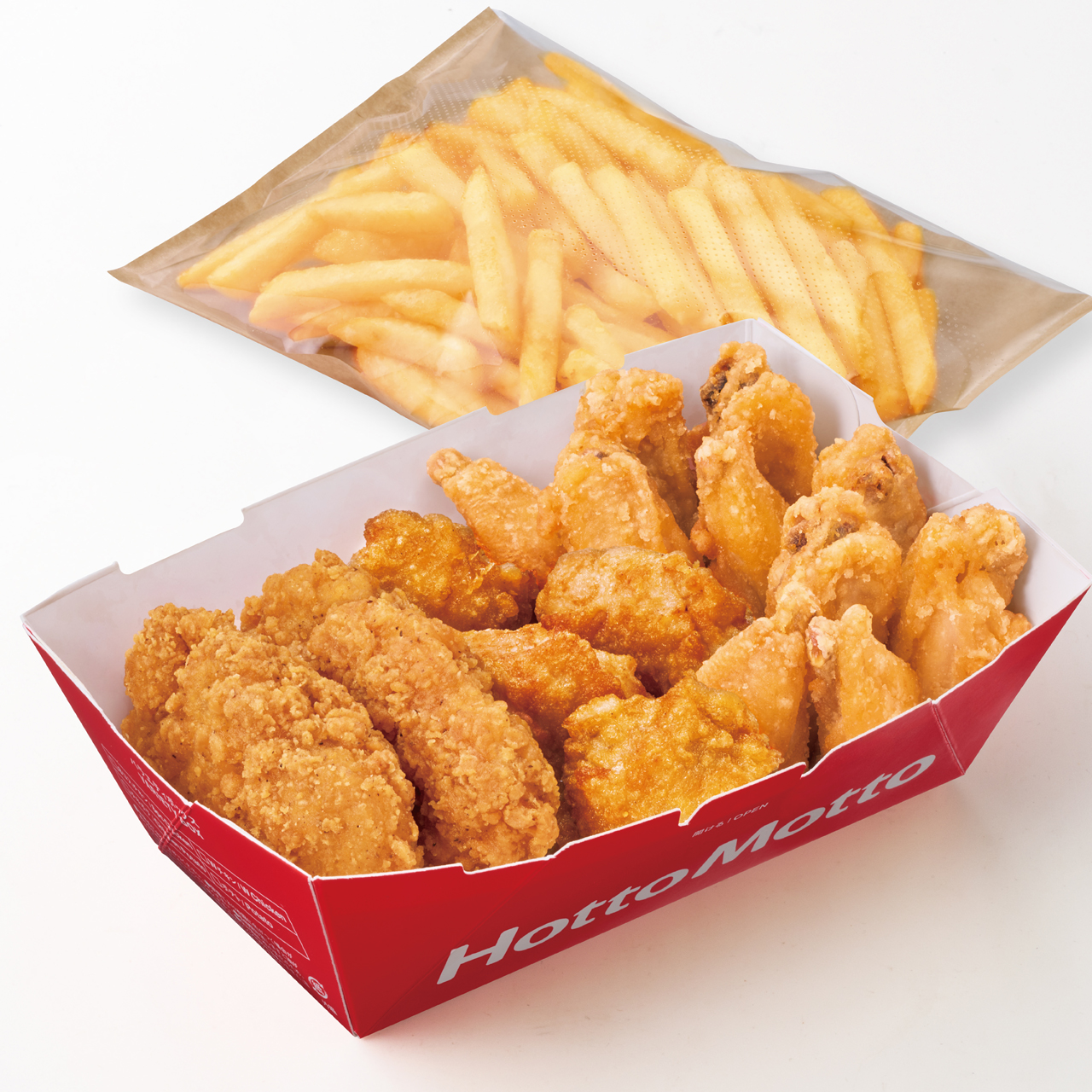 ほっともっと ポテト付き トリプルチキンBOX(から揚＆ほっとチキン＆手羽から揚)