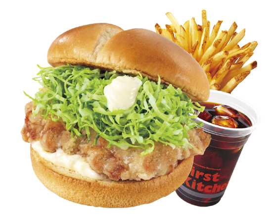 ファーストキッチン しょうが香るチキン竜田サンドセット