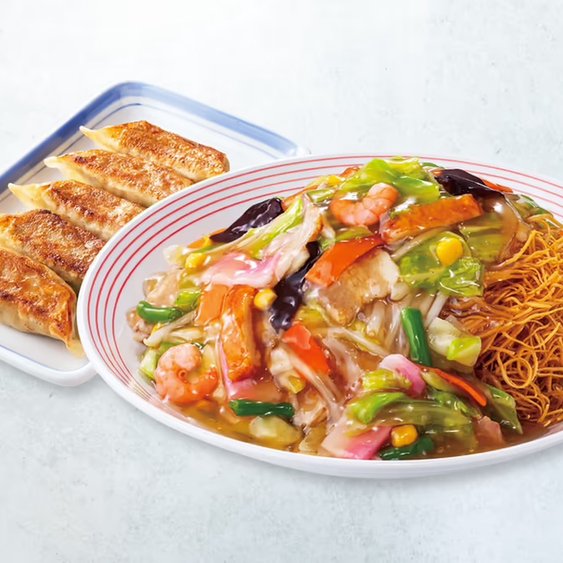 リンガーハット 野菜たっぷり皿うどんぎょうざ5個セット