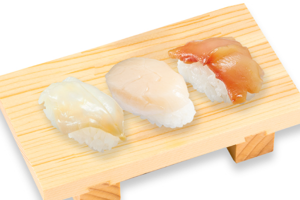 かっぱ寿司 貝 三昧(3貫)