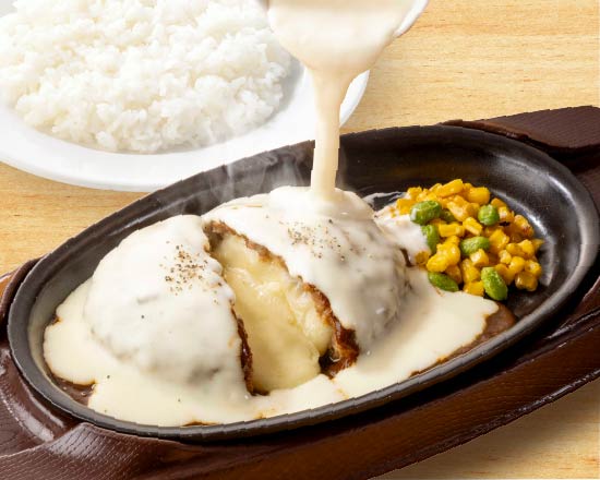 ガスト チーズONチーズINハンバーグ弁当