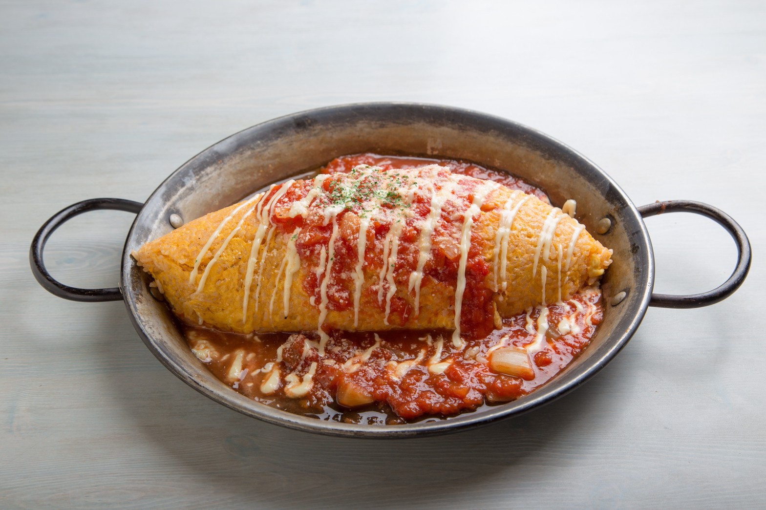 ココイロカフェ オムライスの元祖！？オムライッス【ケチャップ】