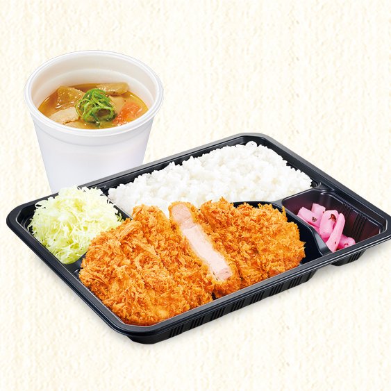かつ庵 120g熟成ロースかつ弁当　とん汁セット
