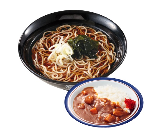 富士そば ミニカレーライス+温かいそば