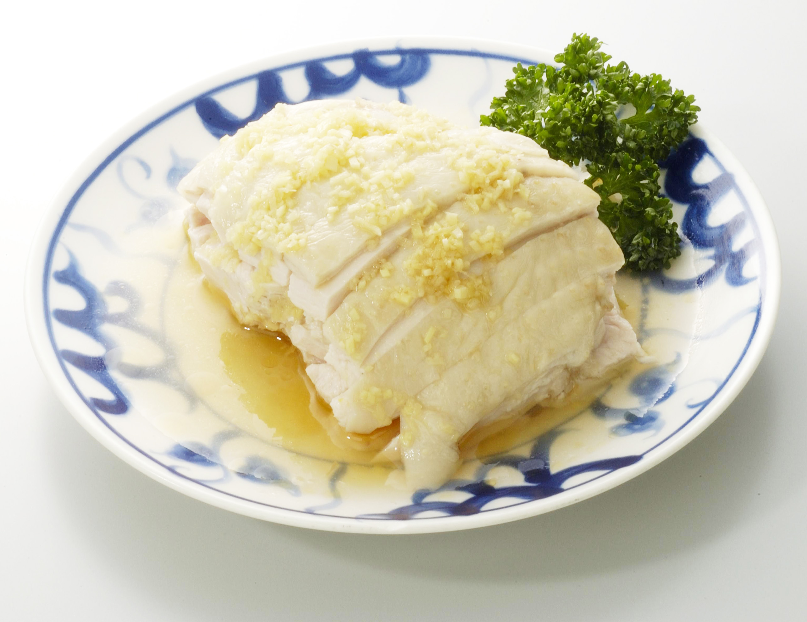 陳麻婆豆腐 蒸し鶏のジンジャーソース