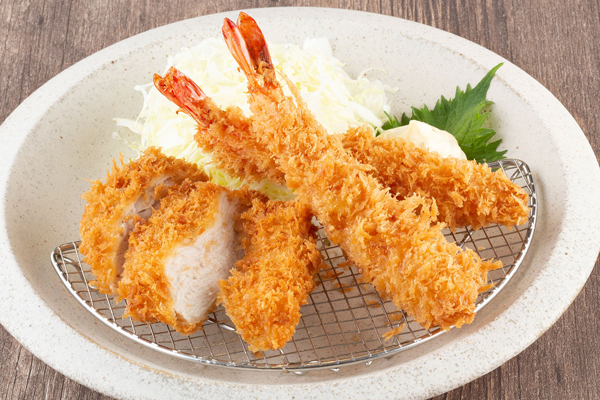 宅配とんかつ かさねや 熟成ヒレかつ2枚＆海老フライ2本弁当