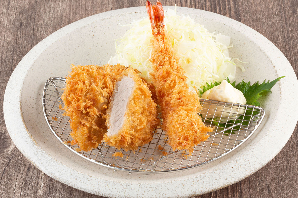 宅配とんかつ かさねや 熟成ヒレかつ2枚＆海老フライ1本弁当