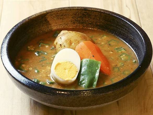 納豆とオクラのスープカレー Natto and Okra Soup Curry