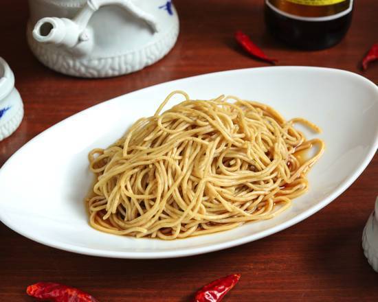 雲林坊 ⑪お好みでアレンジ‼シンプル醬油タレ和え麵(細麺) Boiled Whole Wheat Noodles (Thin Noodles)