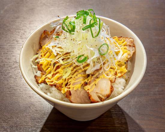 神来 鶏唐ネギマヨ丼 Fried Chicken with Spring Onions ＆ Mayonnaise Rice Bowl