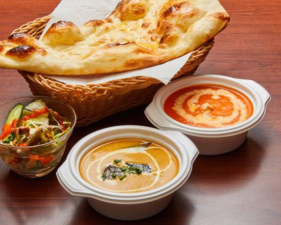 【当店人気No.2】Curry Set②(9種から選べる、カレー2種類)