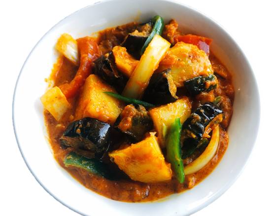 ポテート・ナス・カレーPotato ＆ Brinjal Curry
