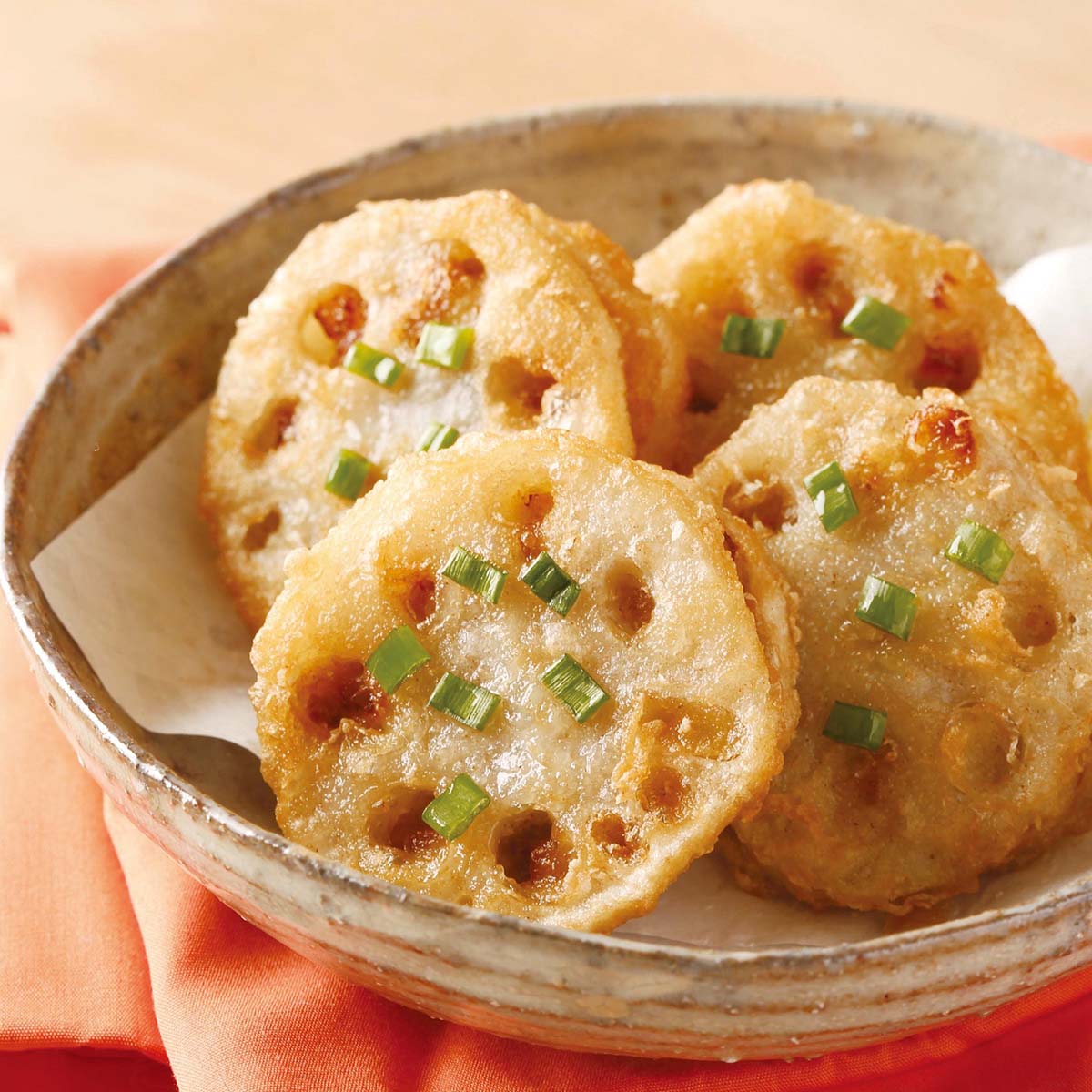 どんまつ 蓮根の挽き肉はさみ揚げ(4個入)