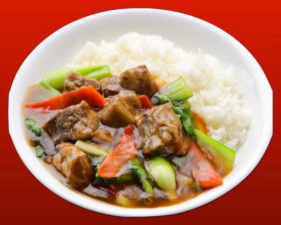 梅蘭 牛バラ肉かけご飯