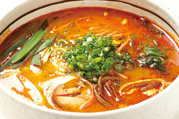 焼肉トラジ ユッケジャンスープ