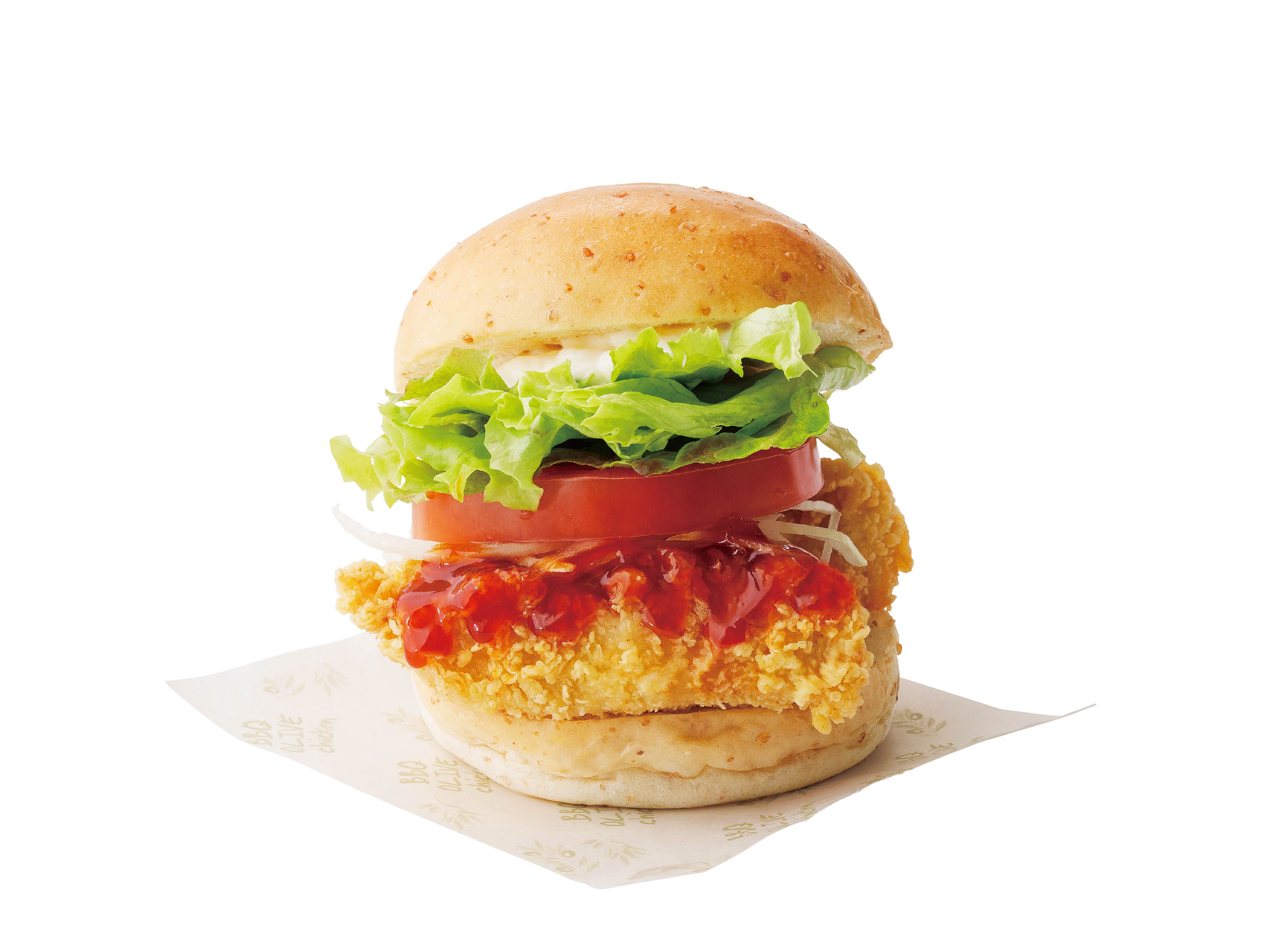 bb.qオリーブチキンカフェ 単品ヤンニョムチキンバーガー