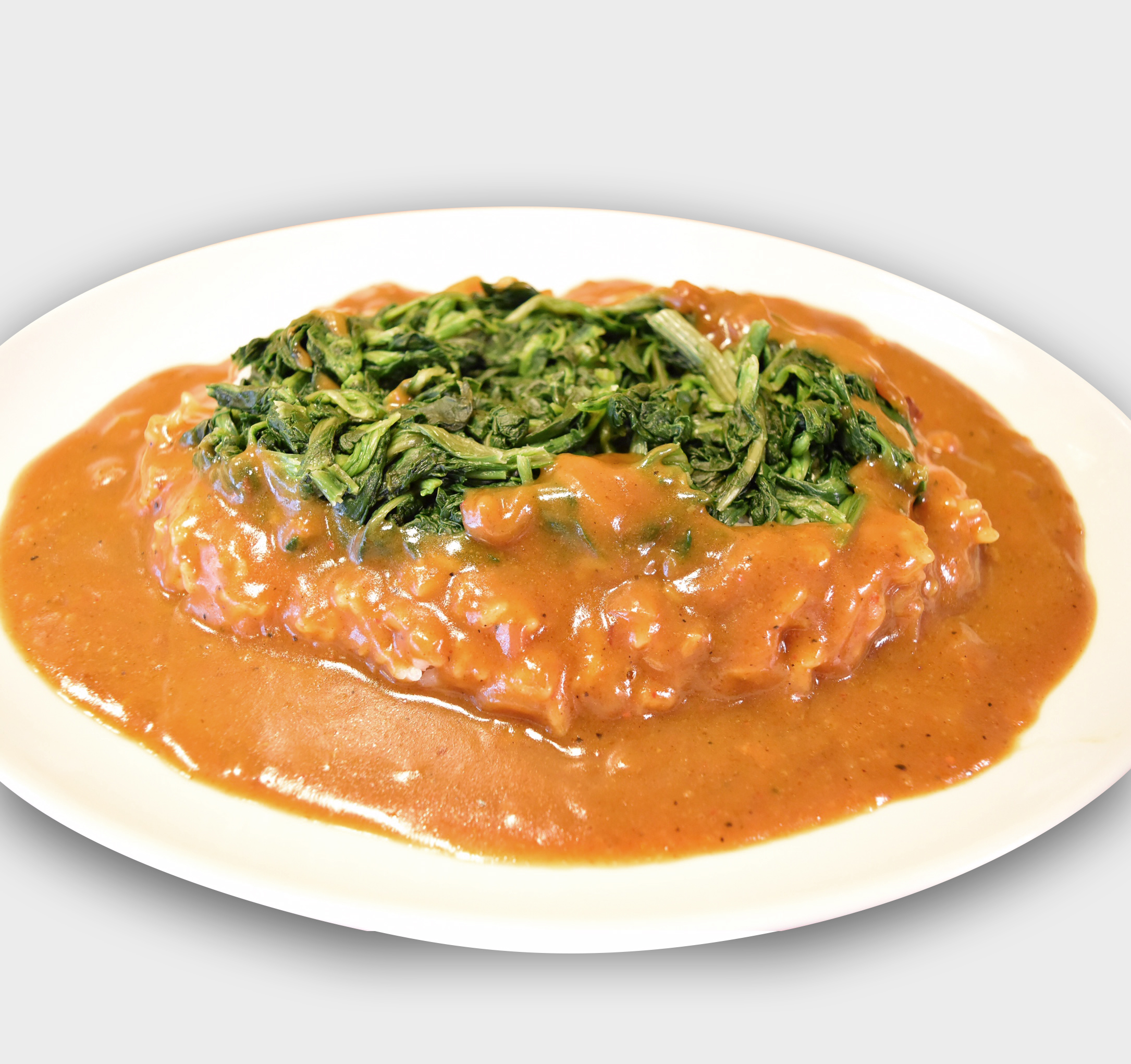 日乃屋カレー たっぷりほうれん草カレー(七分盛)