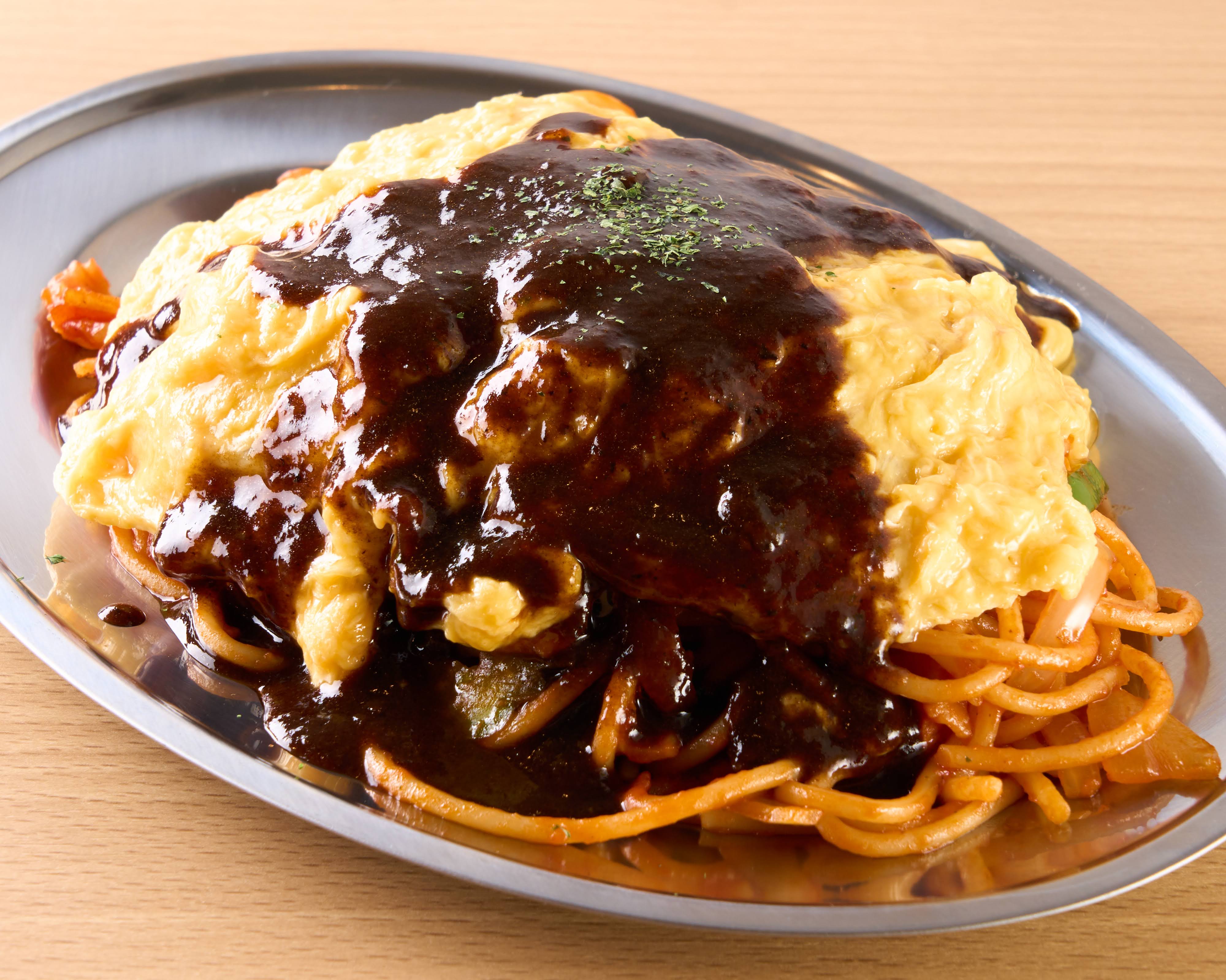 スパゲティの店『神田ナポリタン』 オムハヤシ＆ナポリタン Omelette Napolitan