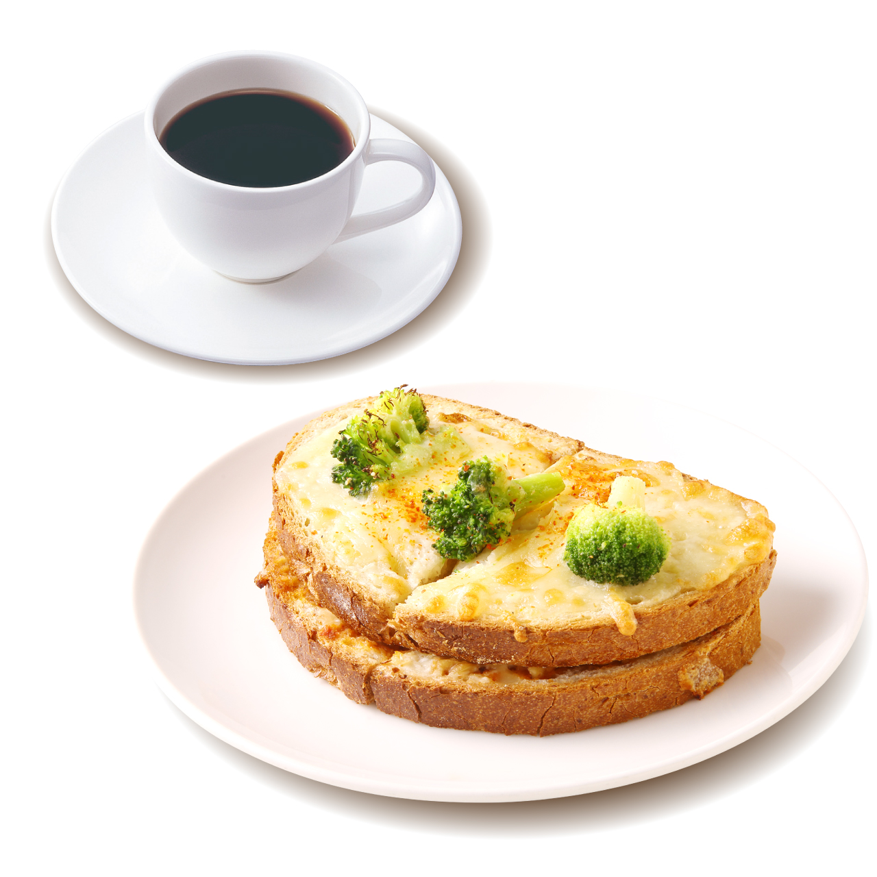 上島珈琲店 ブロッコリーとくるみのグラタンサンドセット(レギュラーサイズドリンク付き)