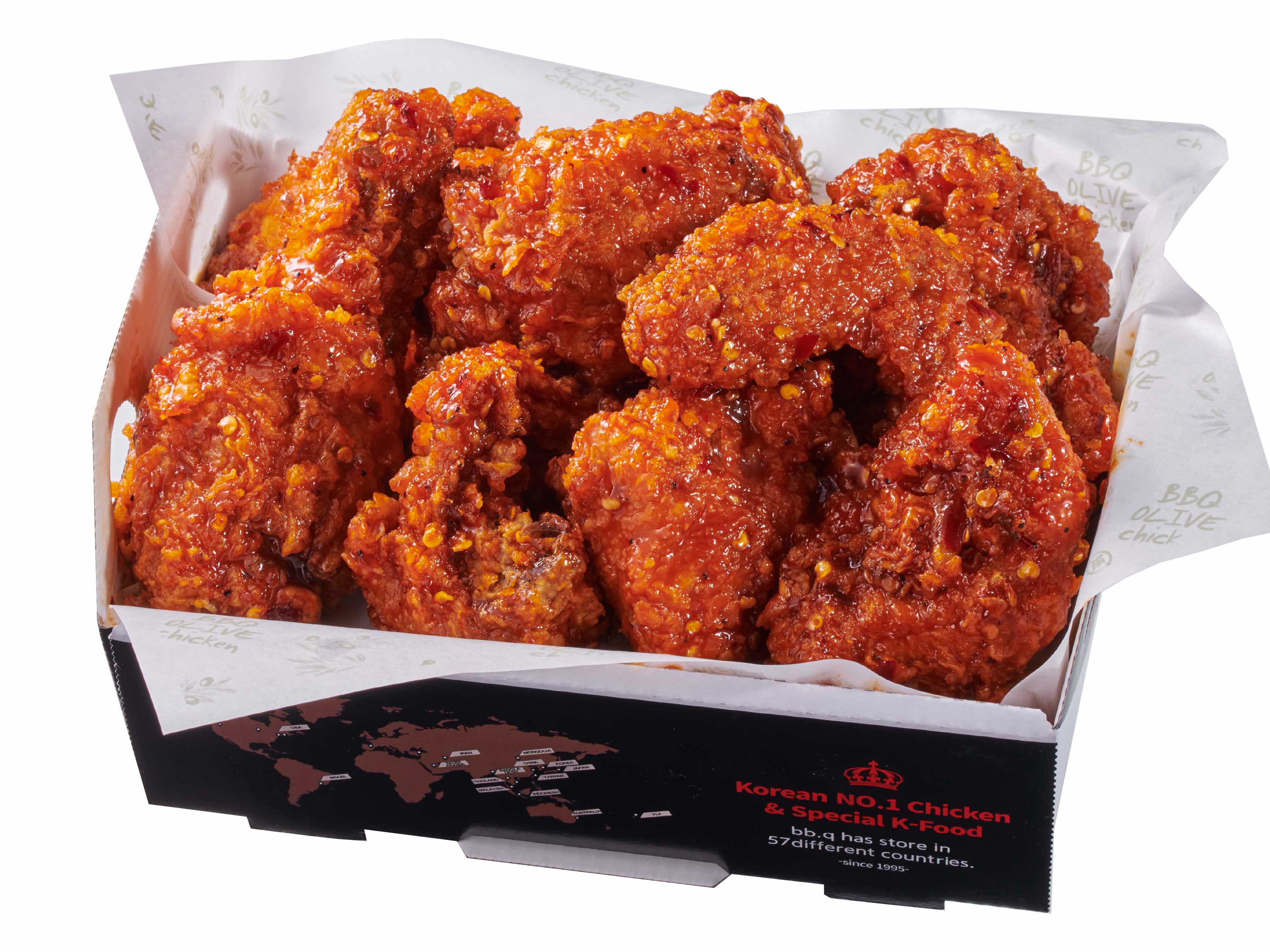 bb.qオリーブチキンカフェ 骨つき麻辣(マーラー)ホットチキン【ピクルス付】