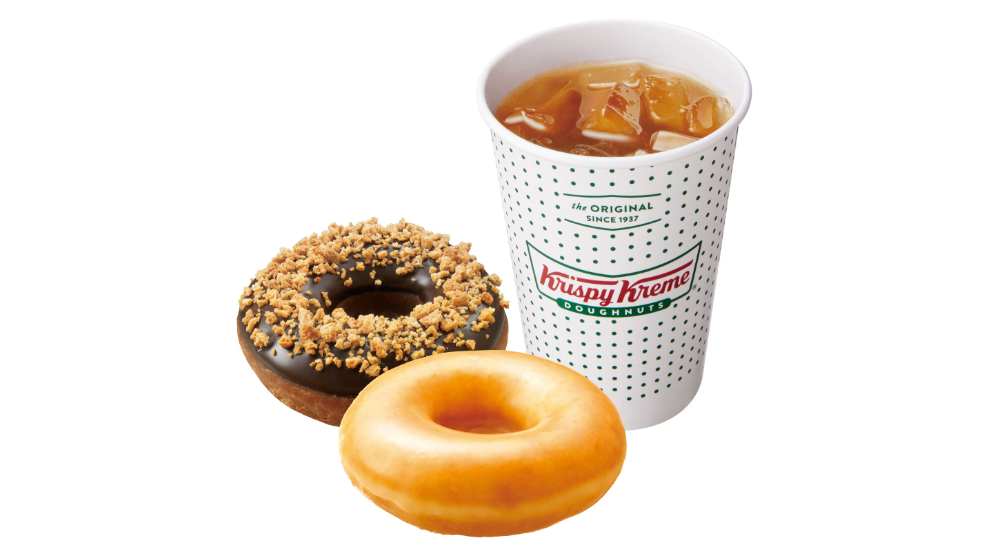 クリスピー・クリーム・ドーナツ 【Wコンボ】ティーレモネード(ホット/アイス)+おすすめドーナツ2種