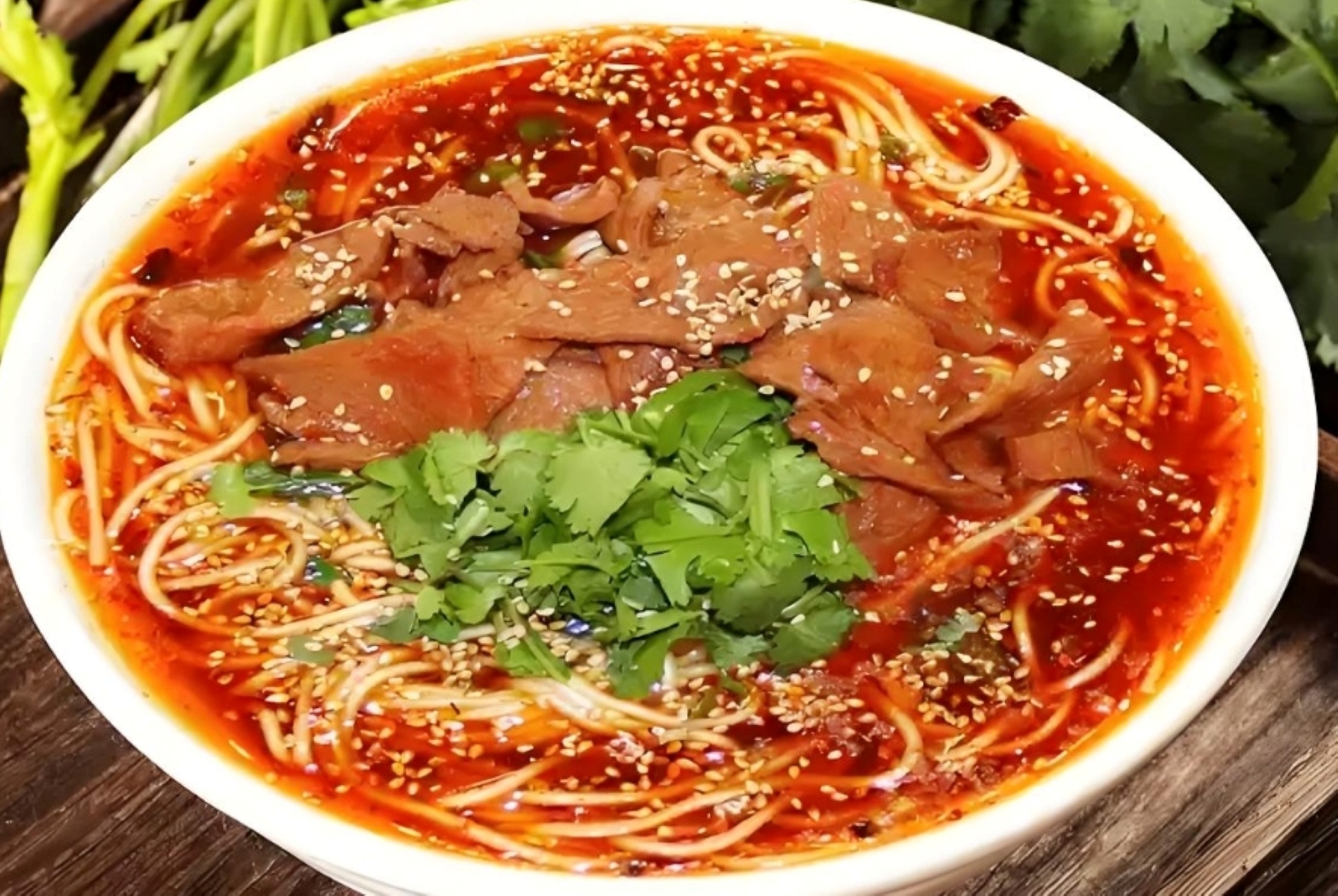 台湾小籠包 麻辣牛肉湯麵 Spicy Beef Soup Noodle