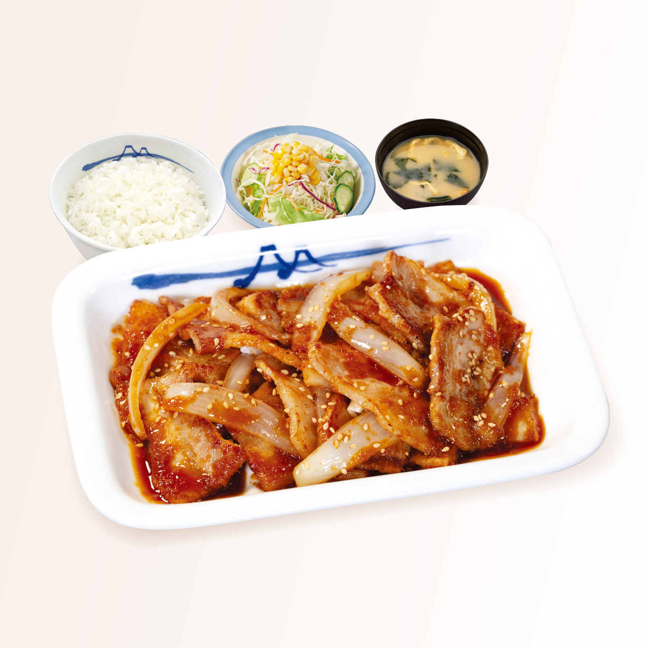 松屋 スタミナ厚切り豚カルビ定食(味噌汁付)