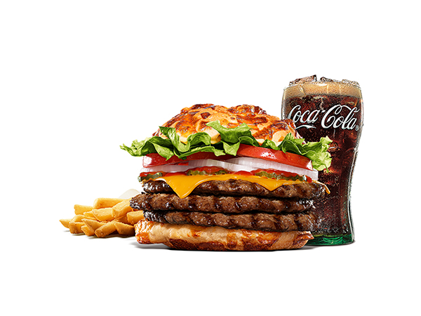 バーガーキング トリプルチーズアグリーバーガーセット