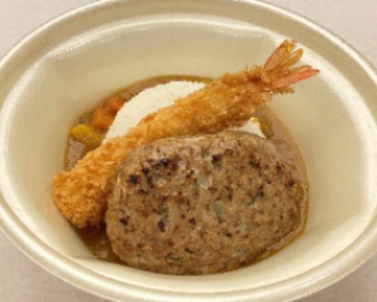 華屋与兵衛 お子様ハンバーグエビフライカレー