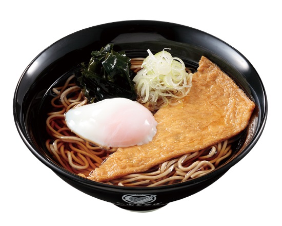 富士そば (温)きつね温玉付きそば