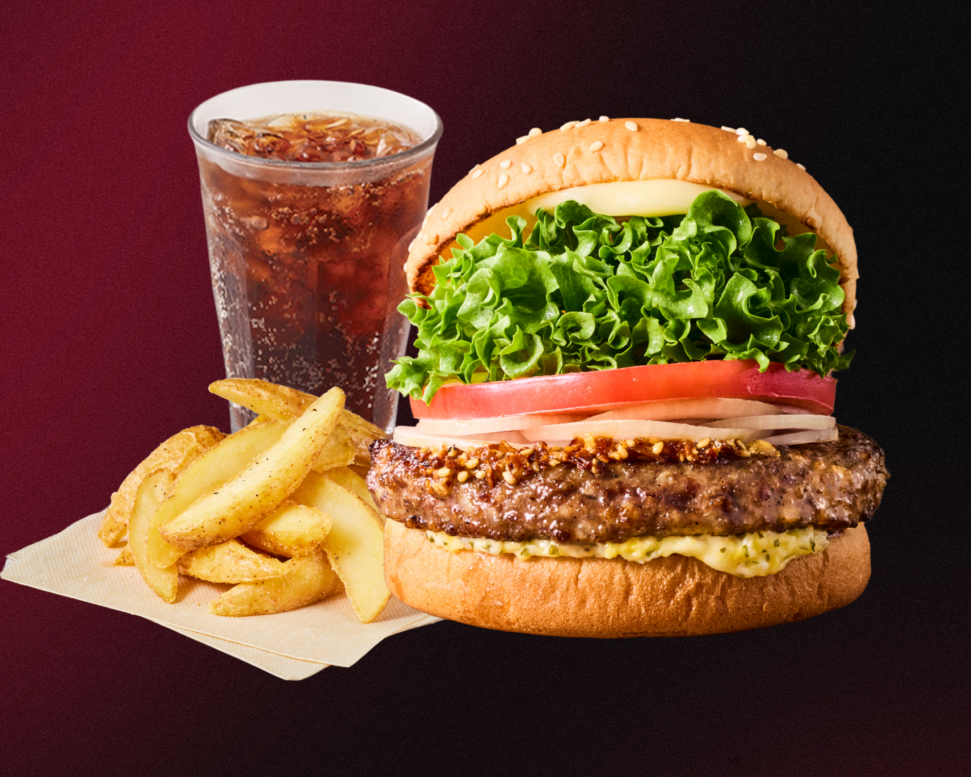 フレッシュネスバーガー [セット]黒毛和牛バーガー