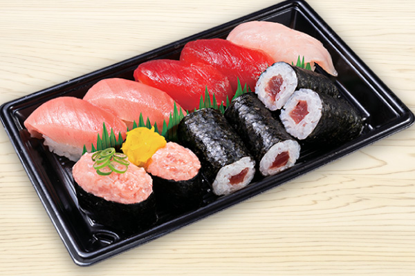 かっぱ寿司 まぐろ尽くし6種セット1人前 (7貫+1本)