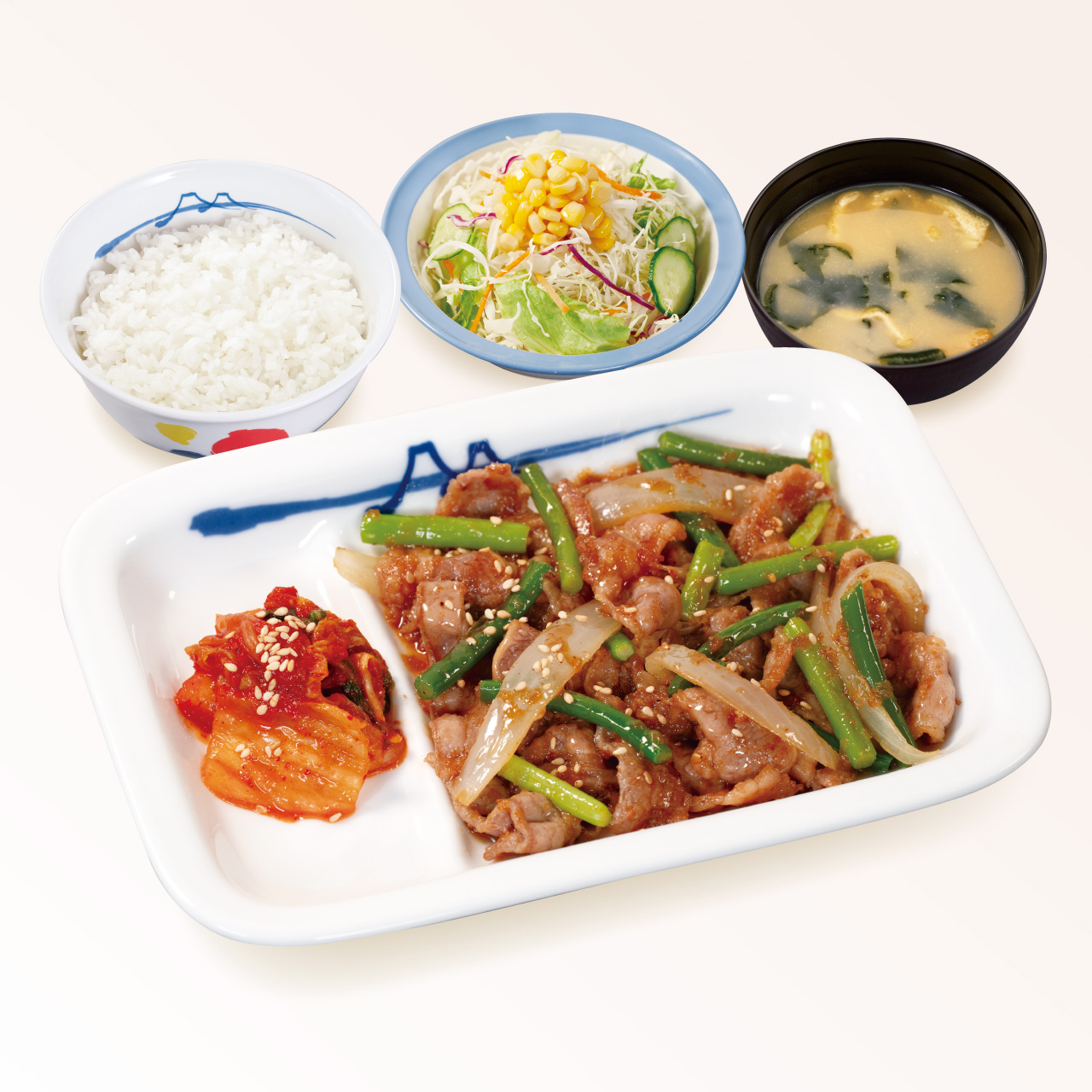 松屋 プルコギ定食(味噌汁付)