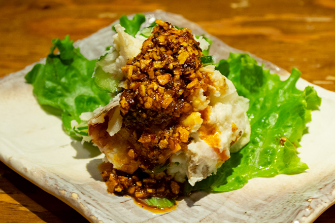 てけてけ ラー油掛けポテトサラダ