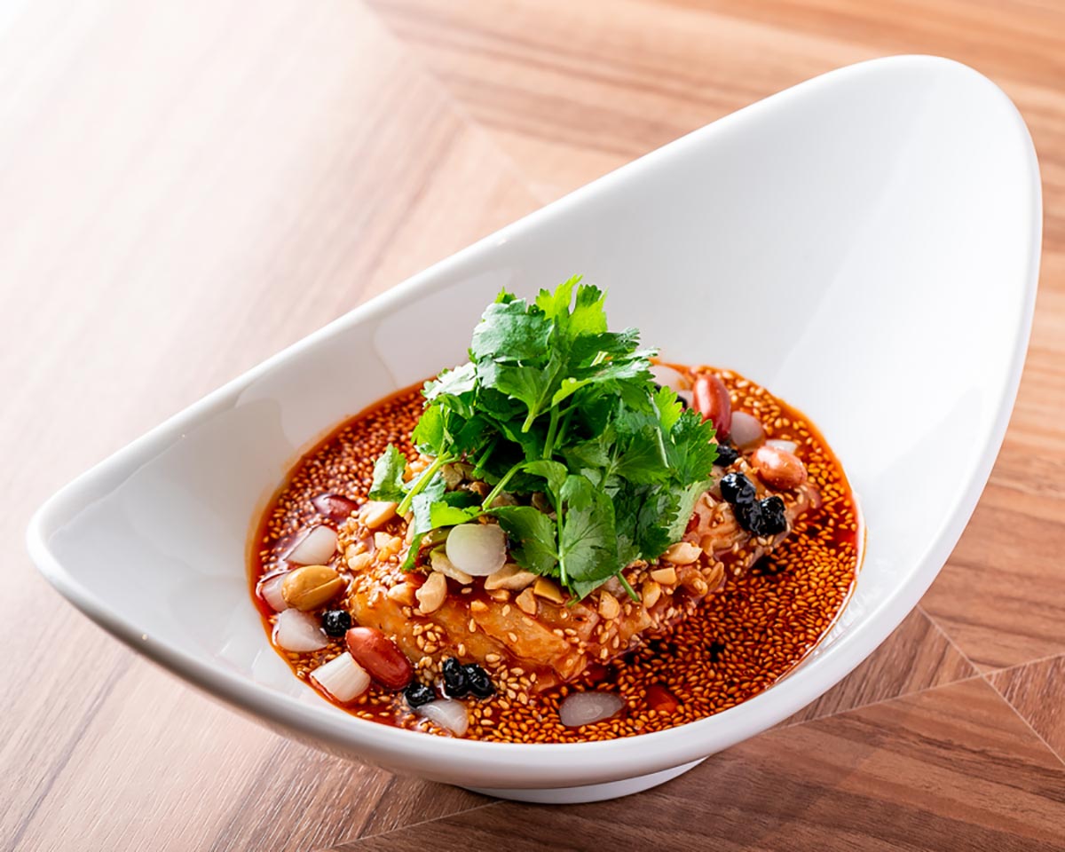 健康中華青蓮 名物 黒酢芳醇”よだれ鶏”