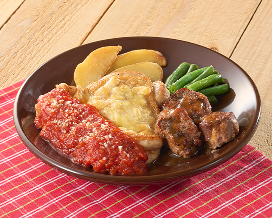 ジョナサン 若鶏のグリル トマトソース＆ヒレコロステーキ