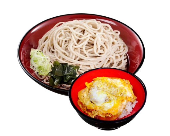 富士そば ミニかつ丼+冷たいそば