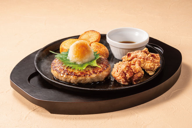 デニーズ 【C2】おろしハンバーグ＆唐揚げ