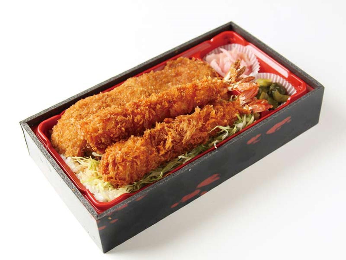 タレカツ カツと海老の合いもり弁当(インスタントみそ汁・タルタルソース付)