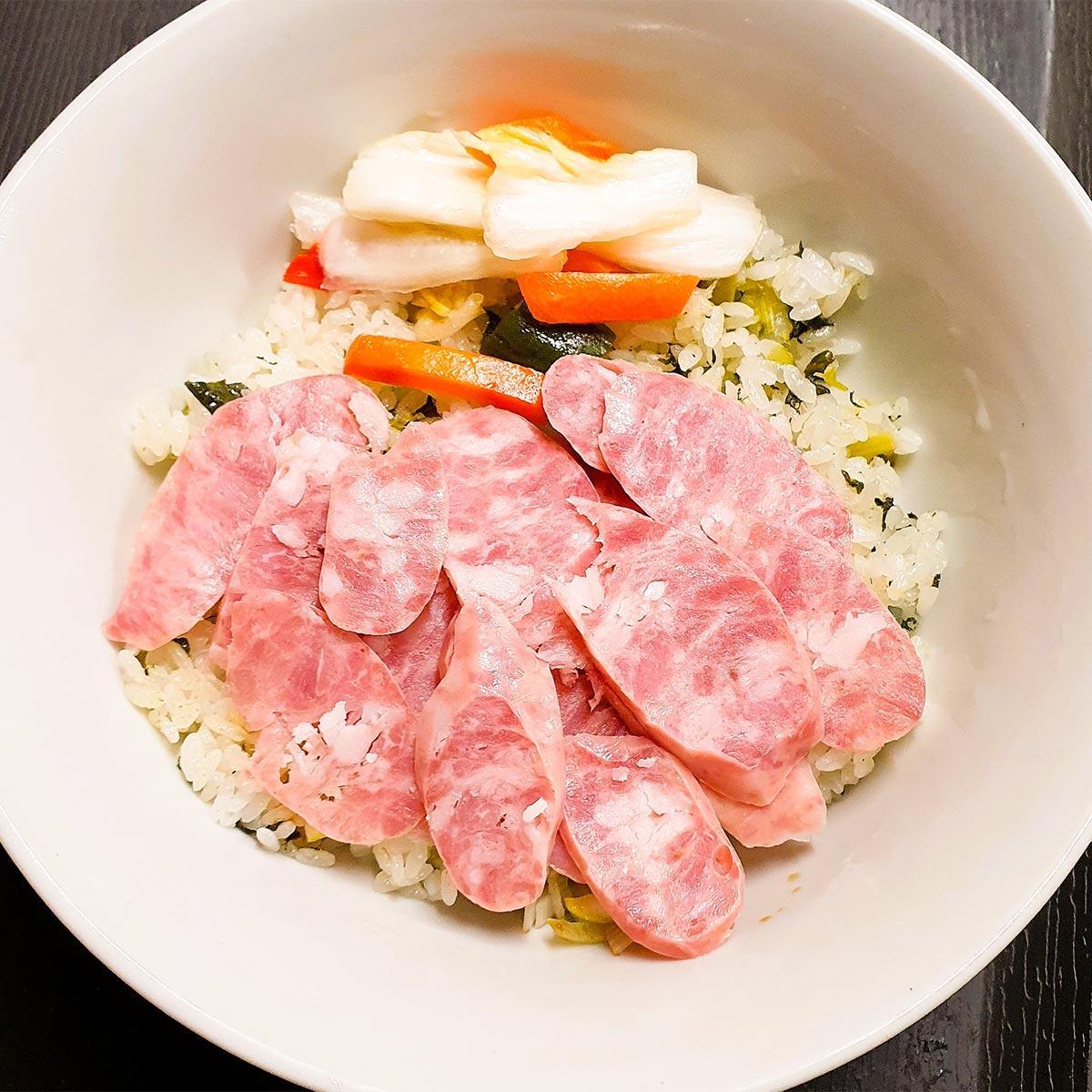 台湾小籠包 香腸菜飯